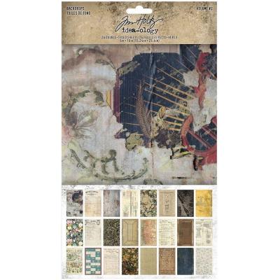 Idea-ology Tim Holtz Designpapier - Backdrops Volume